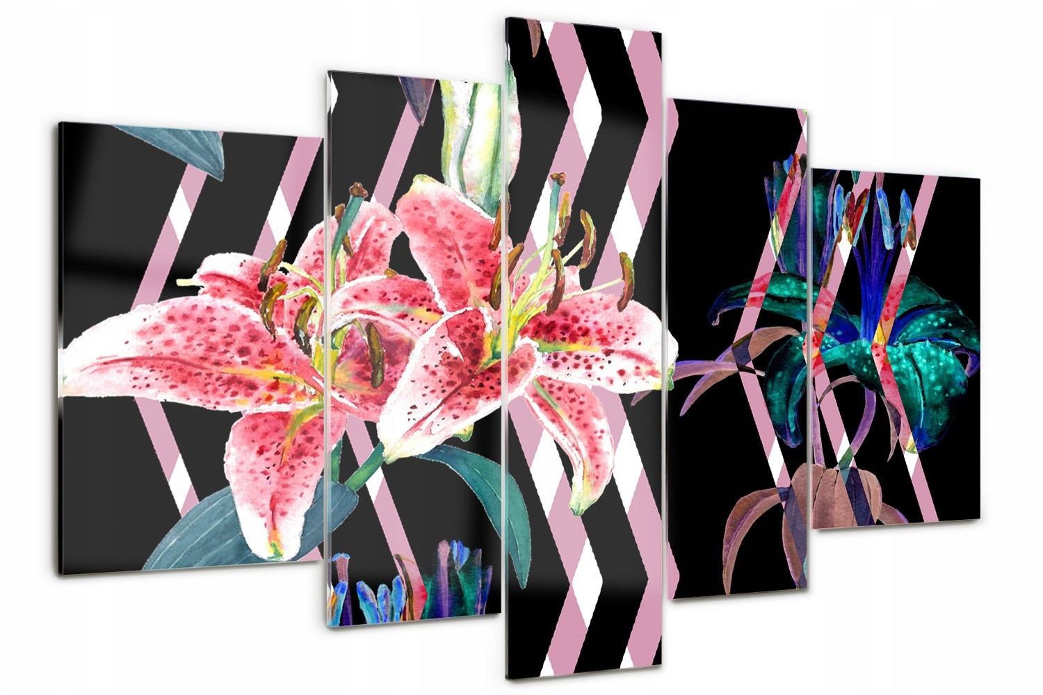 

Foto Obraz szklany tryptyk Tropikalna lilia