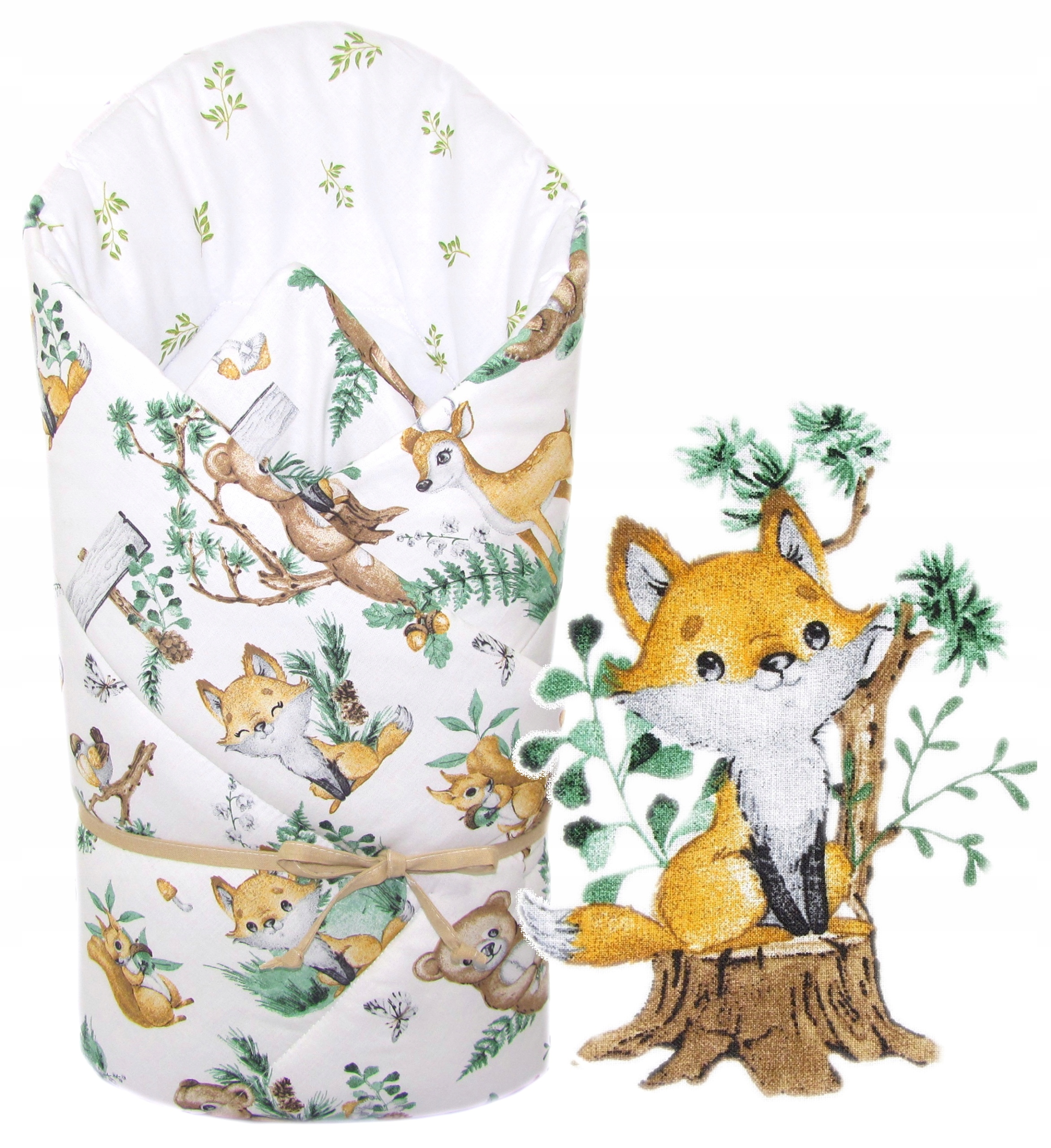 

Rożek Niemowlęcy Miękki Becik Bawełniany Otulacz