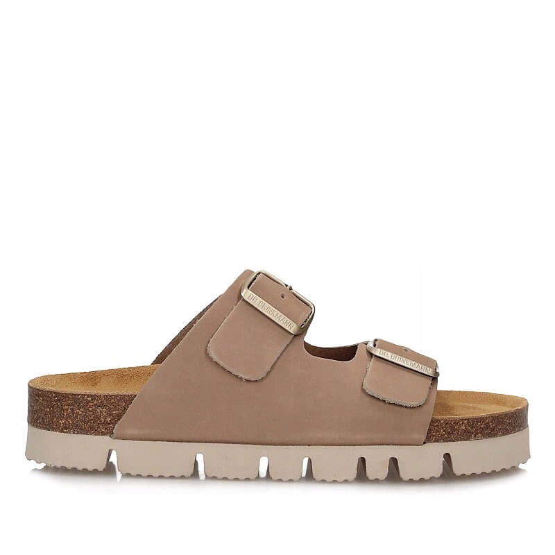 Nazouváky Dr. Brinkamnn 700348-08 béžové kožené na platformě