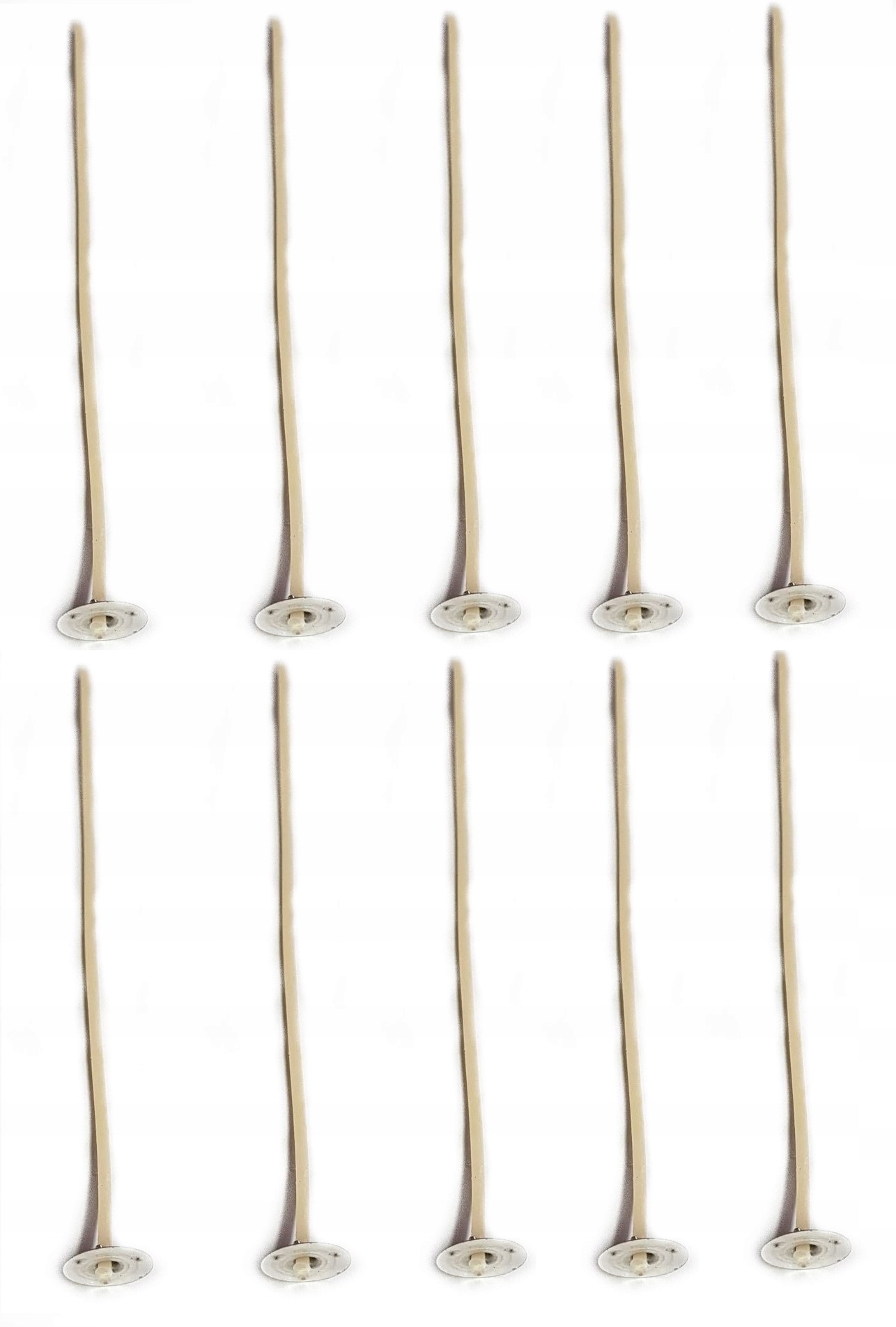 KNOTY DO ŚWIEC Z BLASZKĄ KNOT PARAFINY 17CM 10SZT