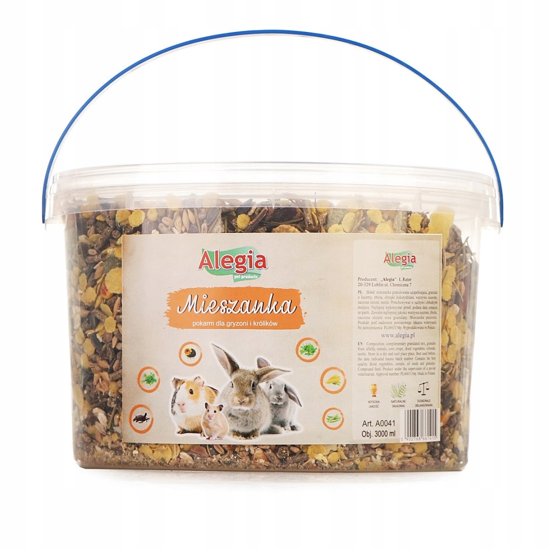 Levně Alegia – směs krmivo pro hlodavce a králíky 3000 ml