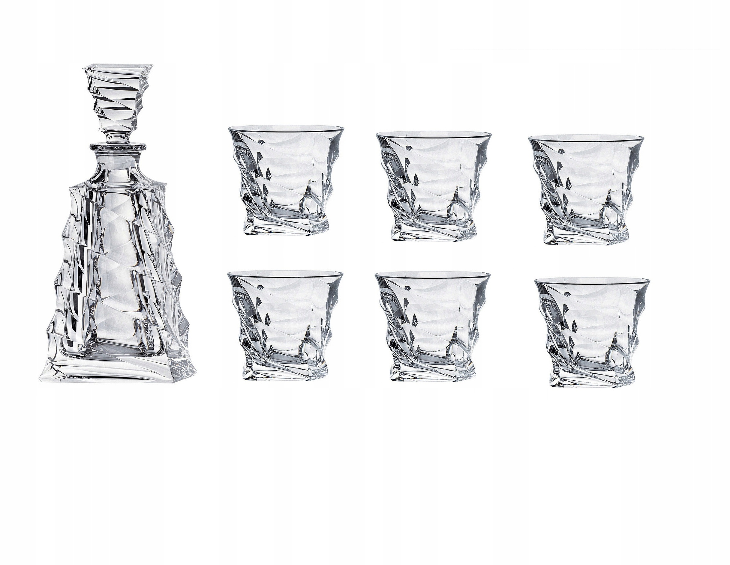 Bohemia Casablanca Sada na whisky Karafka 620 ml poháre 6 x 300 ml