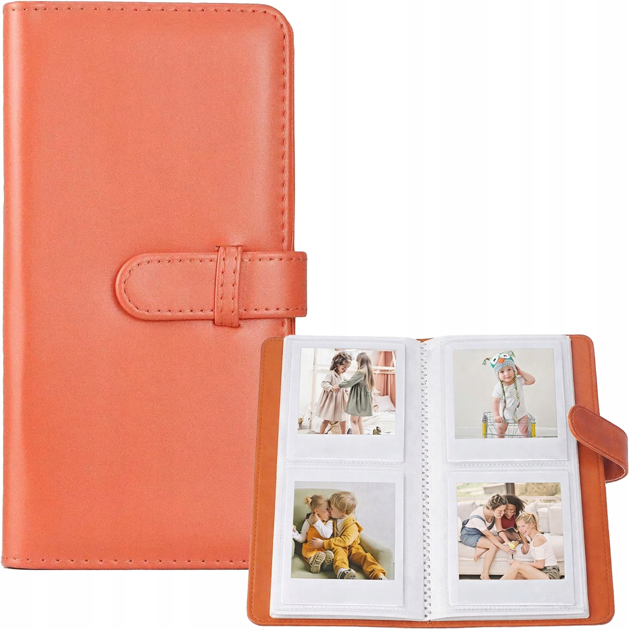 Album do Fujifilm Instax Square SQUARE Link SQ1 SQ6, 80 zdjęć Pomarańczowy