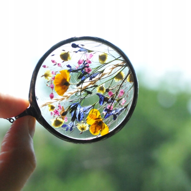 

hit, naszyjnik z prawdziwymi kwiatami