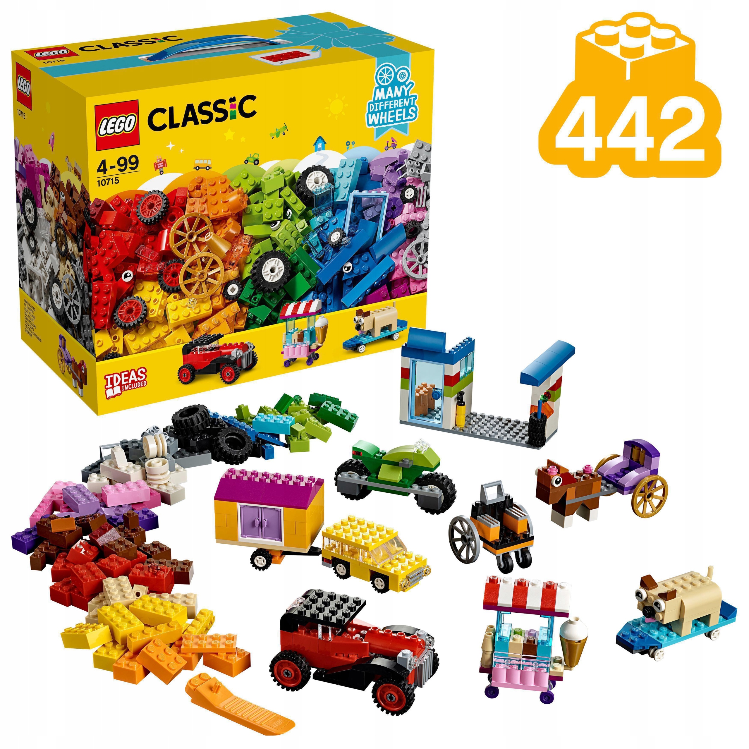 

Lego Classic Klocki Na kółkach 10715