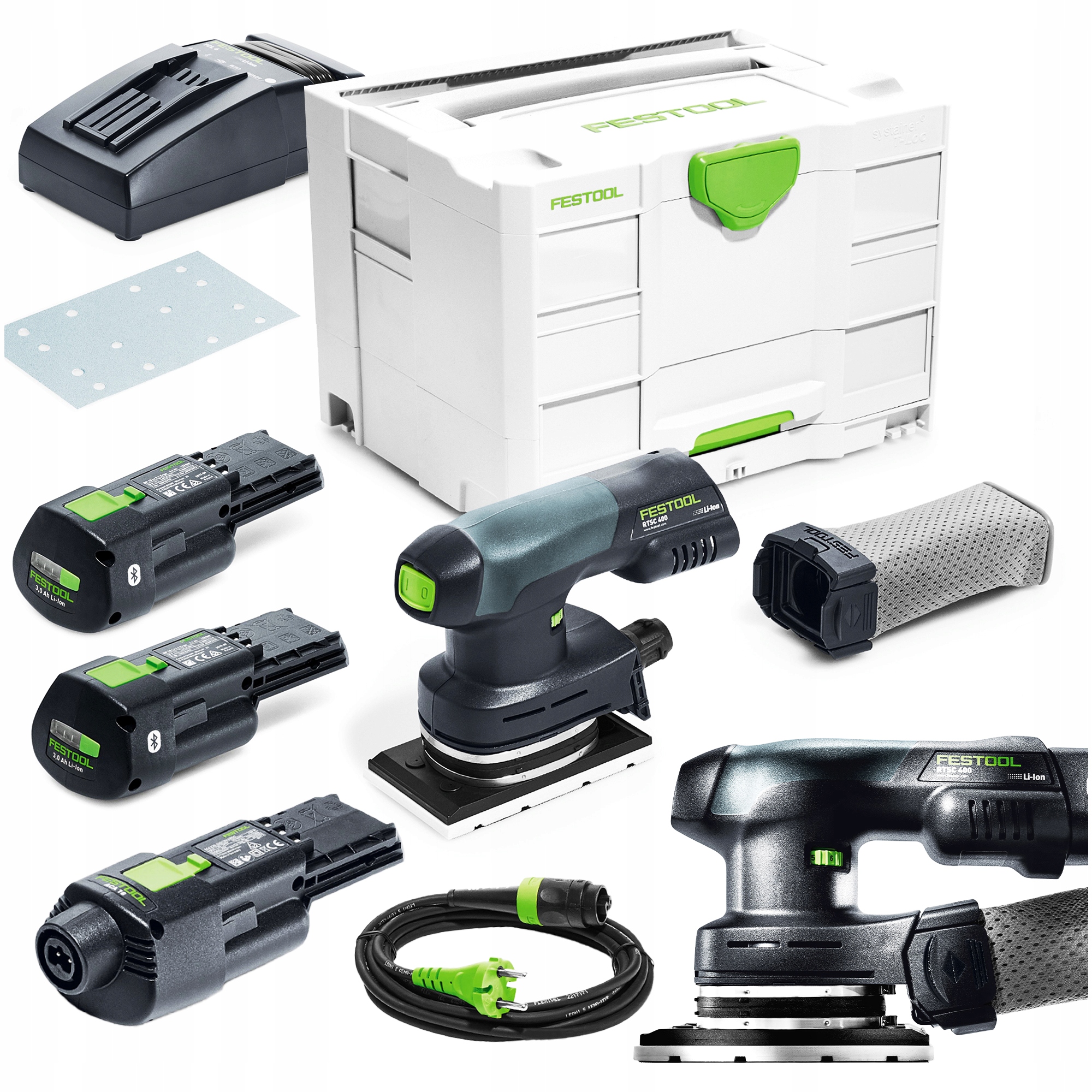Festool Szlifierka Akumulatorowa Oscylacyjna Rtsc 400 3,0 I-Set 577681