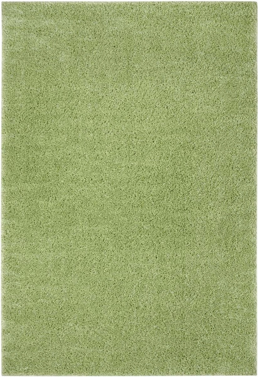 Zelený behúň typu shaggy 80x300 cm