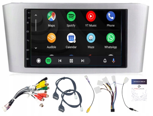 2 Din Autorádio Android Auto Bluetooth Carplay Toyota Avensis T25 2002-2008