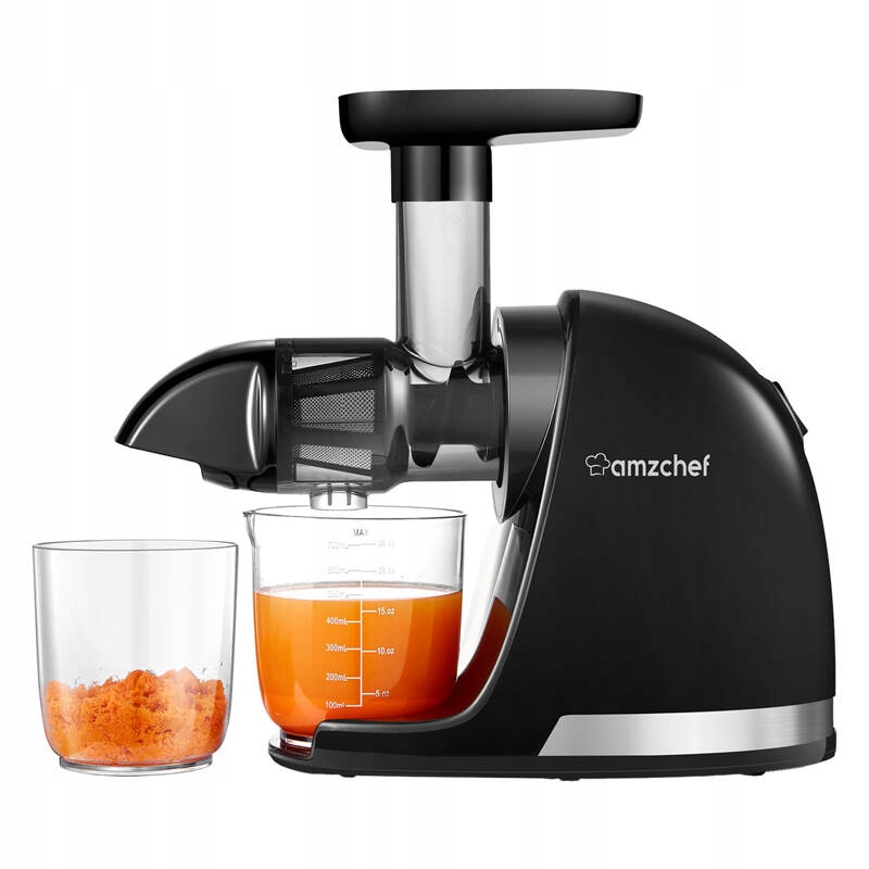 Pomalý odšťavňovač Amzchef 1501-BK-SM (černý)