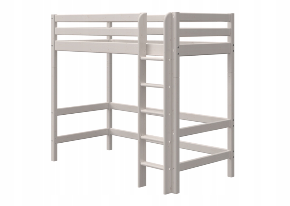 Łóżko piętrowe drewniane Flexa Classic High Bed 184 cm z drabinką 90x200 cm