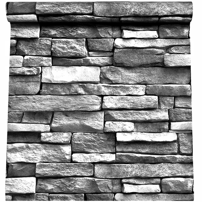 Самоклеющиеся обои камень 3D имитация камня 45 см x 10 м