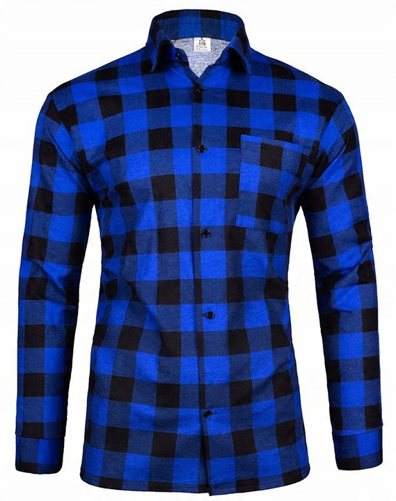 

Polska Koszula Flanelowa W Kratę r. S 3