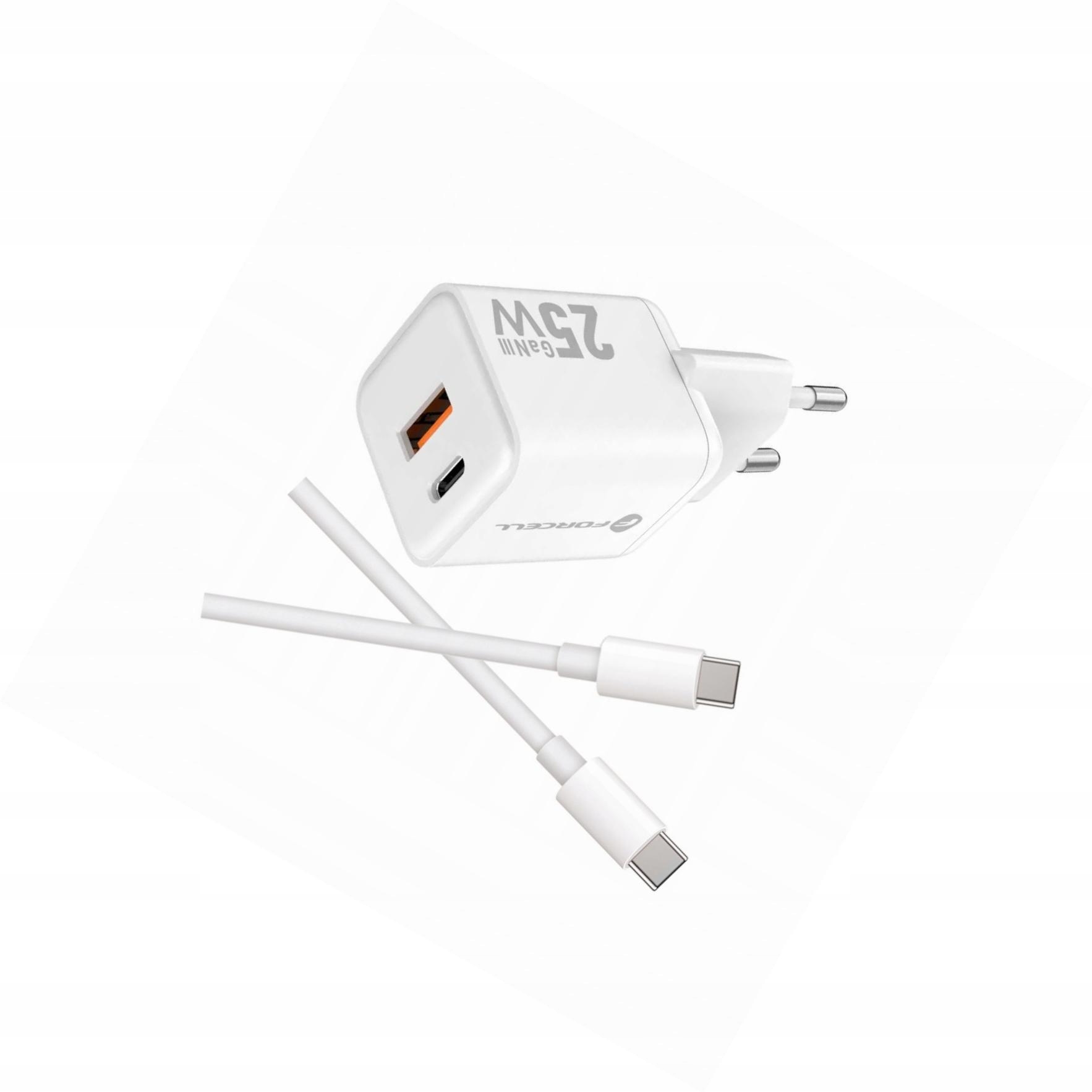 Szybka ładowarka Gan 25W 2 porty z kablem Usb-c do Samsung A32 5G