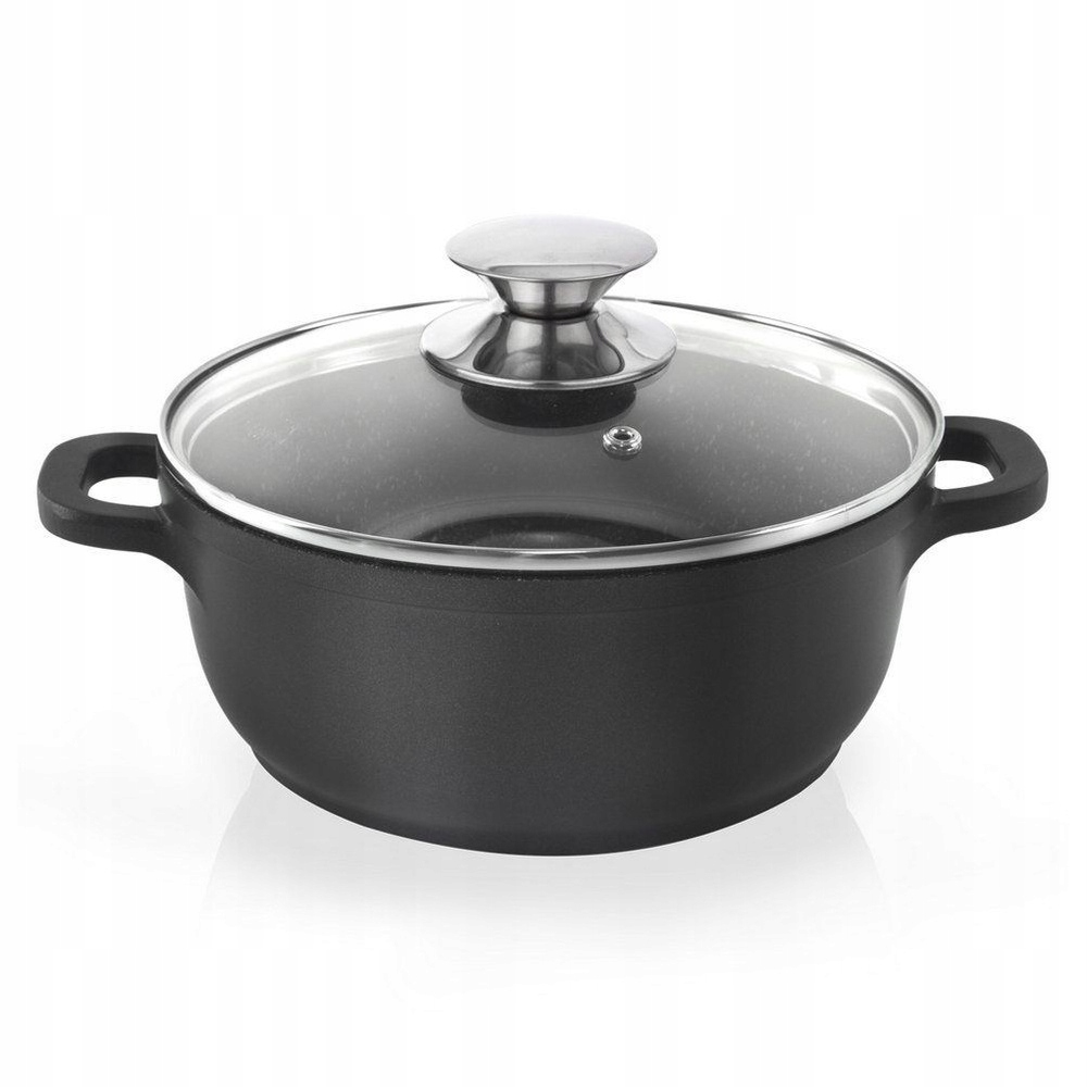 Hrnec Granitový s poklicí na vaření dušeného pečiva 20 cm 2,3L Grande