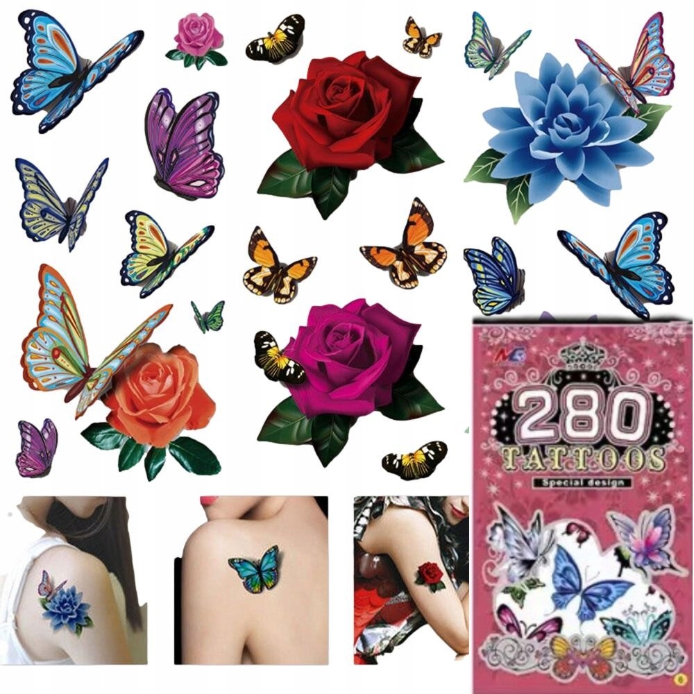 

Tatuaże Zmywalne Dla Dzieci Duży Zestaw 280 szt