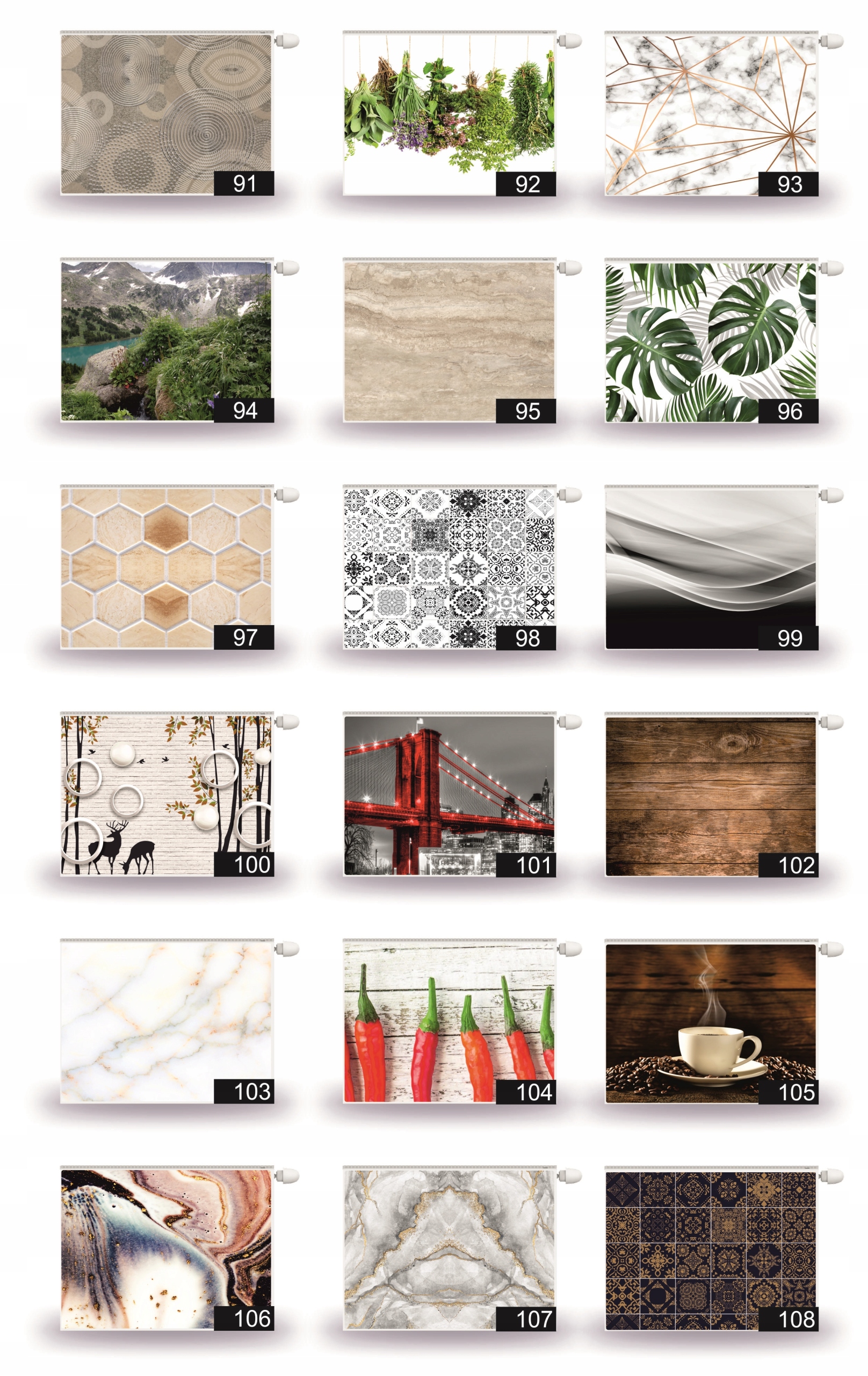 MAGNETYCZNA MASKOWNICA OSŁONA GRZEJNIKA KALORYFERA Grubość materiału 2 mm