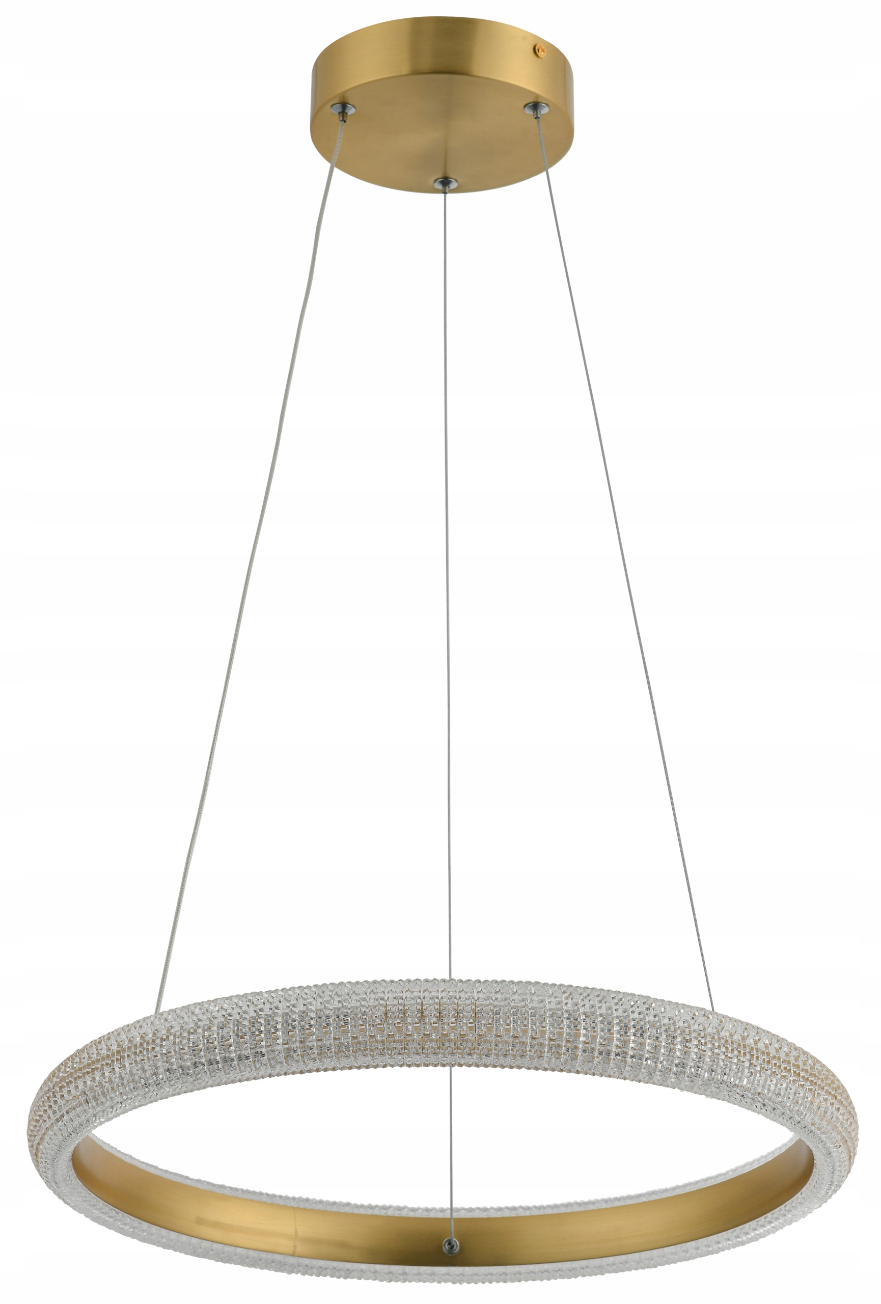 Vigo – závěsná lampa 1 plamenná Led zlatá galvanická