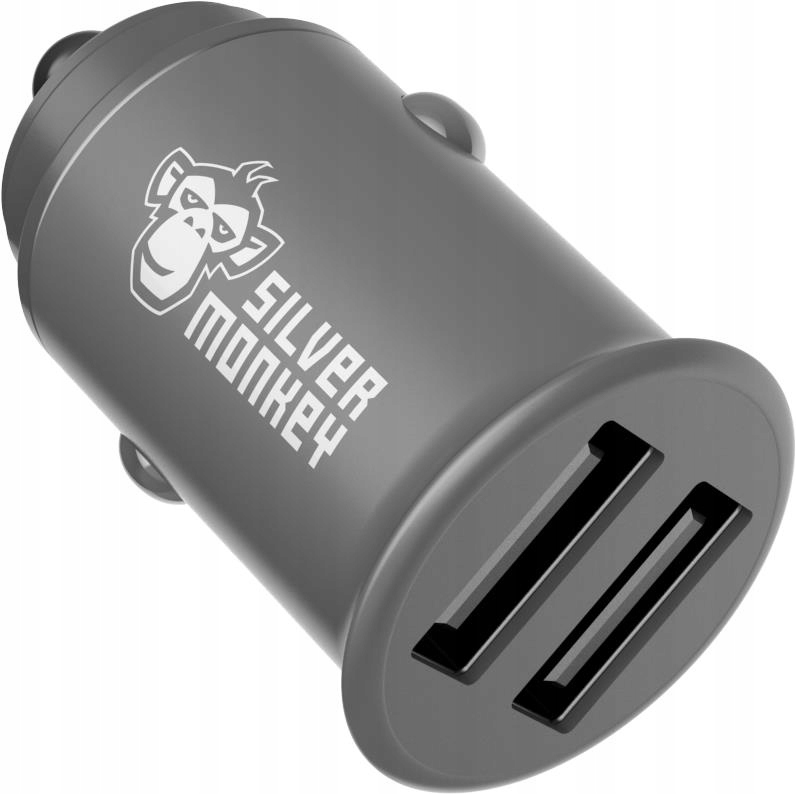 

Ładowarka samochodowa Silver Monkey 2x Usb 24W 5V
