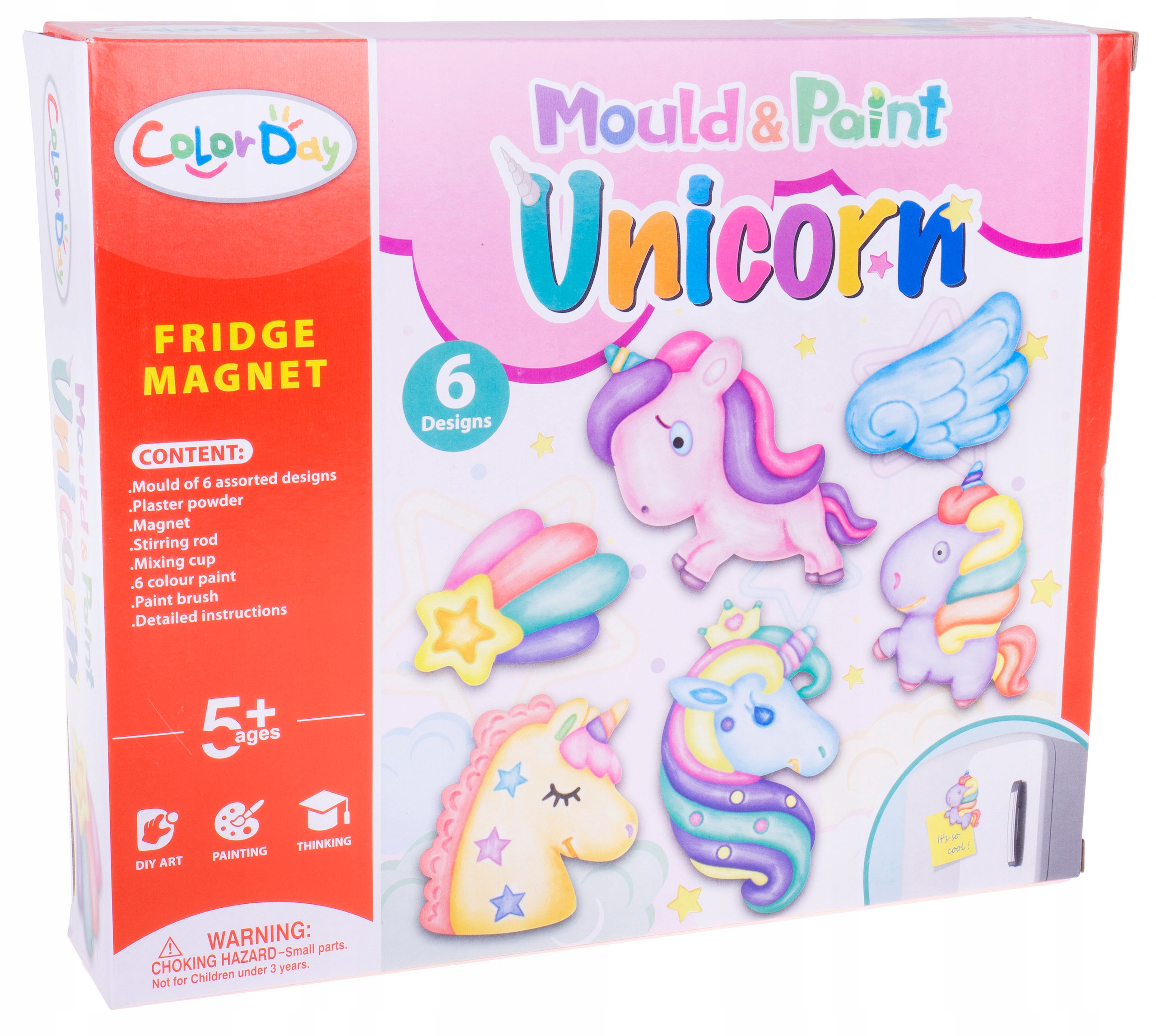 GIPSOWE MAGNESY NA LODÓWKĘ JEDNOROŻCE ZRÓB TO SAM