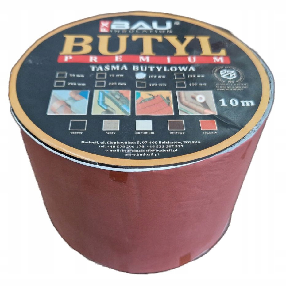 

Butyl BauFX Taśma butylowa Dekarska 100mm Cegła
