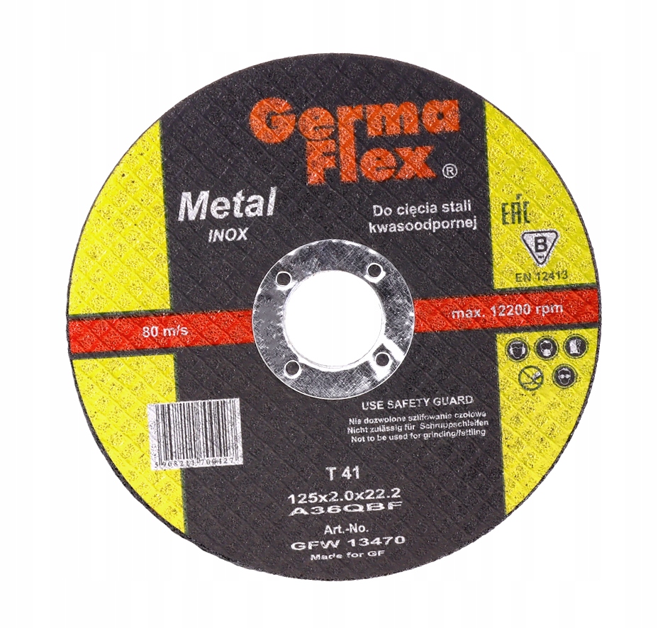 TARCZE DO CIĘCIA STALI METALU 125 x2mm INOX /1 szt