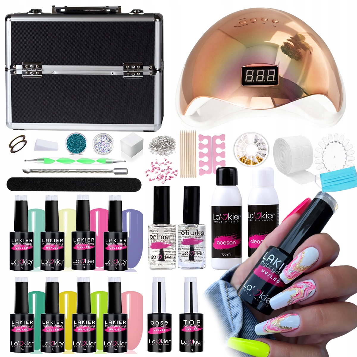 

Zestaw hybrydowy La'kier 10x lakier kufer