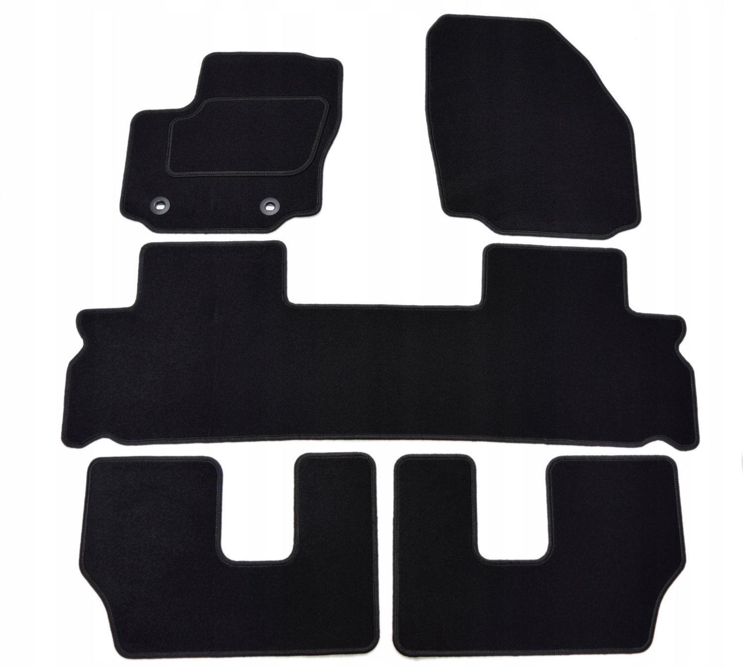 Ford Galaxy 7os 06-12R Велюрові килимки Silver-PC