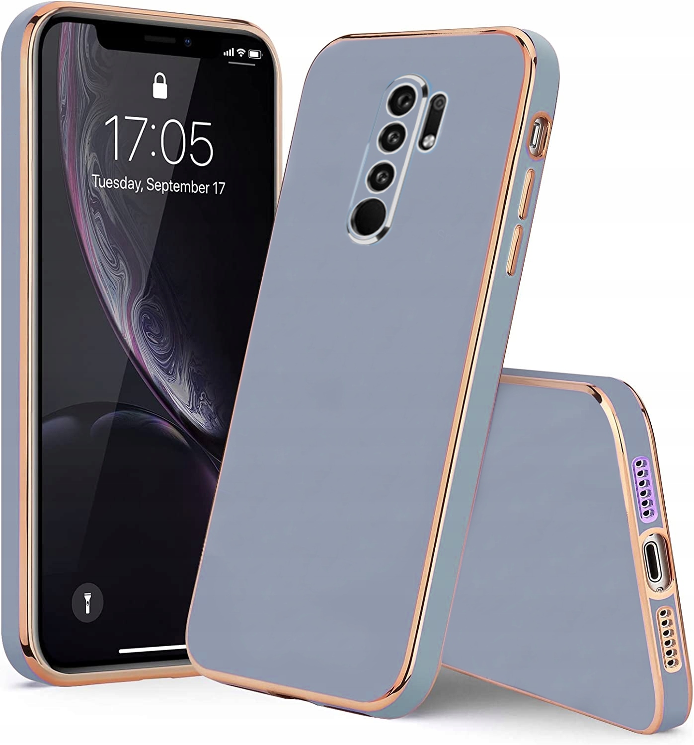 ETUI GLAMOUR DO XIAOMI REDMI 9 SILIKON slim + SZKŁO Marka Xiaomi