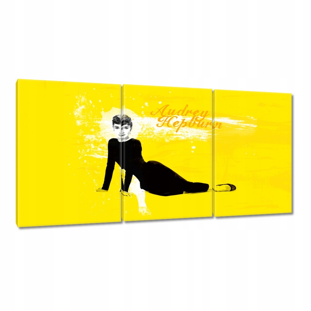 

Obrazy 120x60 Audrey Hepburn Cytrynowy