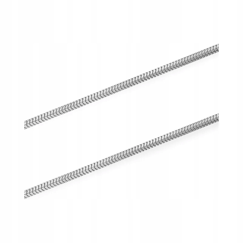 Dámský Řetízek , rhodiované stříbro 925, hadový výplet, s karabinou r55