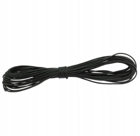 Řemínek Kožený Černý 2MM 30 Metrů