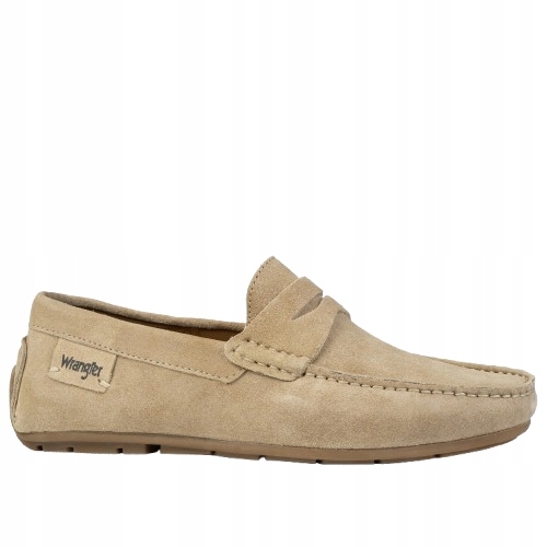 Wrangler Pánské Mokasíny Béžové Nazouvací Kůže 45 Tlb