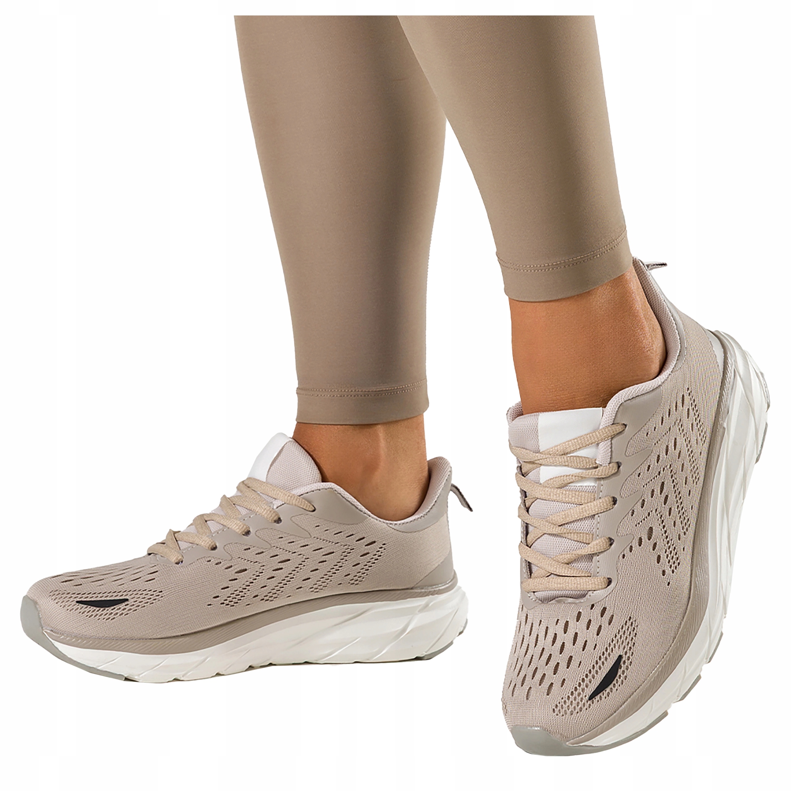 Sportovní Dámské Tenisky Béžové Lehké Pohodlné Na Platformě r 41