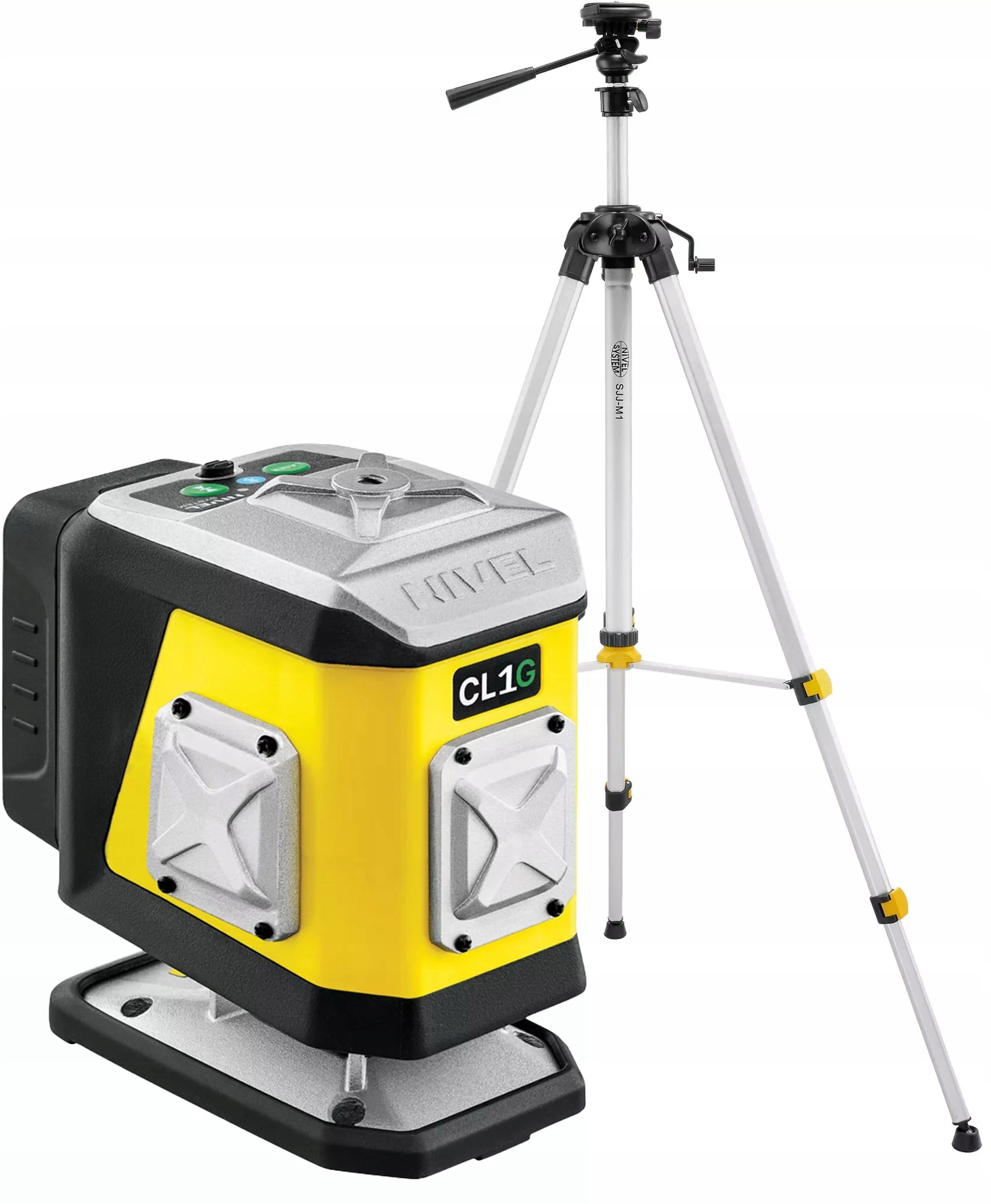 Zielony Laser Krzyżowy Nivel System CL1G Statyw SJJ-M1 Ex 30 Metrów