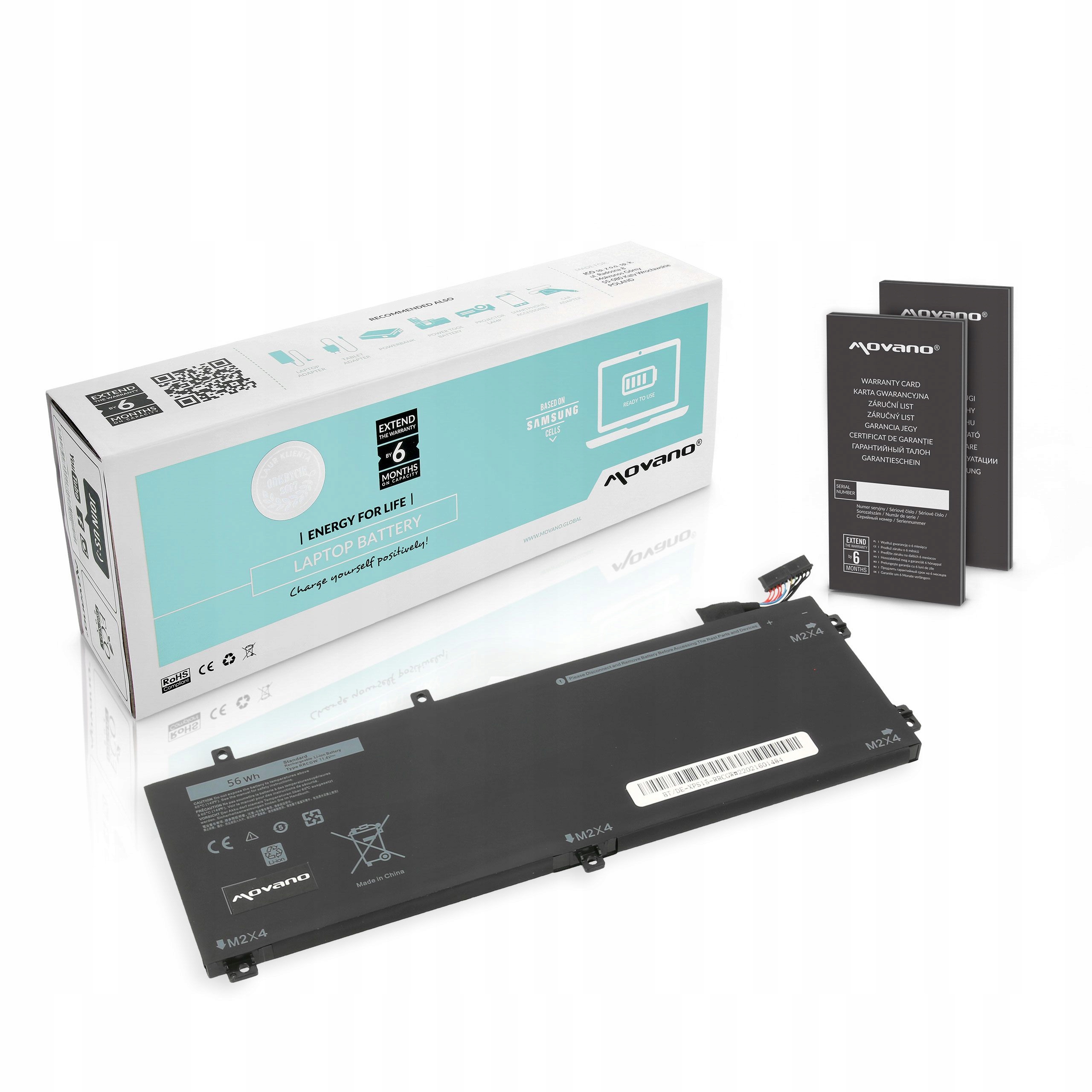 Batéria Movano pre Dell Xps 15 9550 Rrcgw 4910 mAh