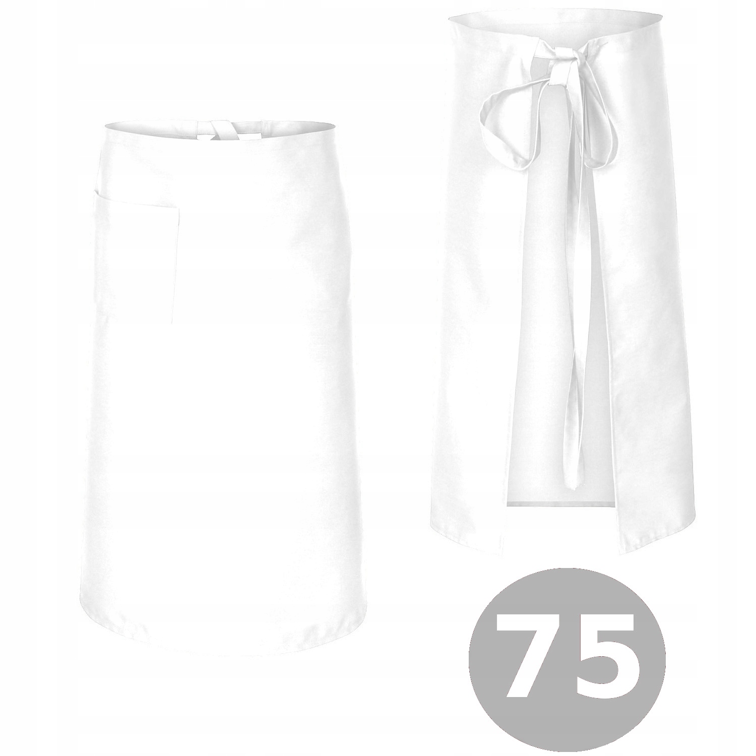 

Zapaska kelnerska fartuch dł. 75cm kolor Biały