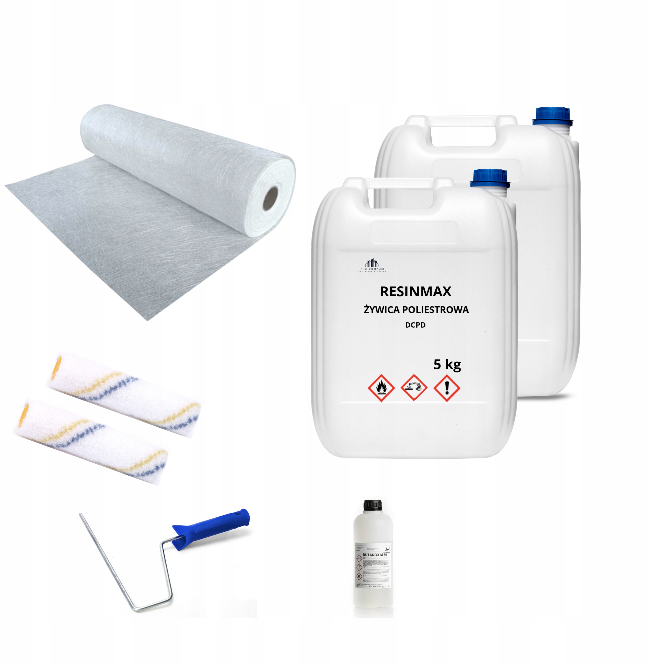 Polyesterová pryskyřice DCPD10 kg plus 10 m2 rohože 300. Tužidlo bonus!!!