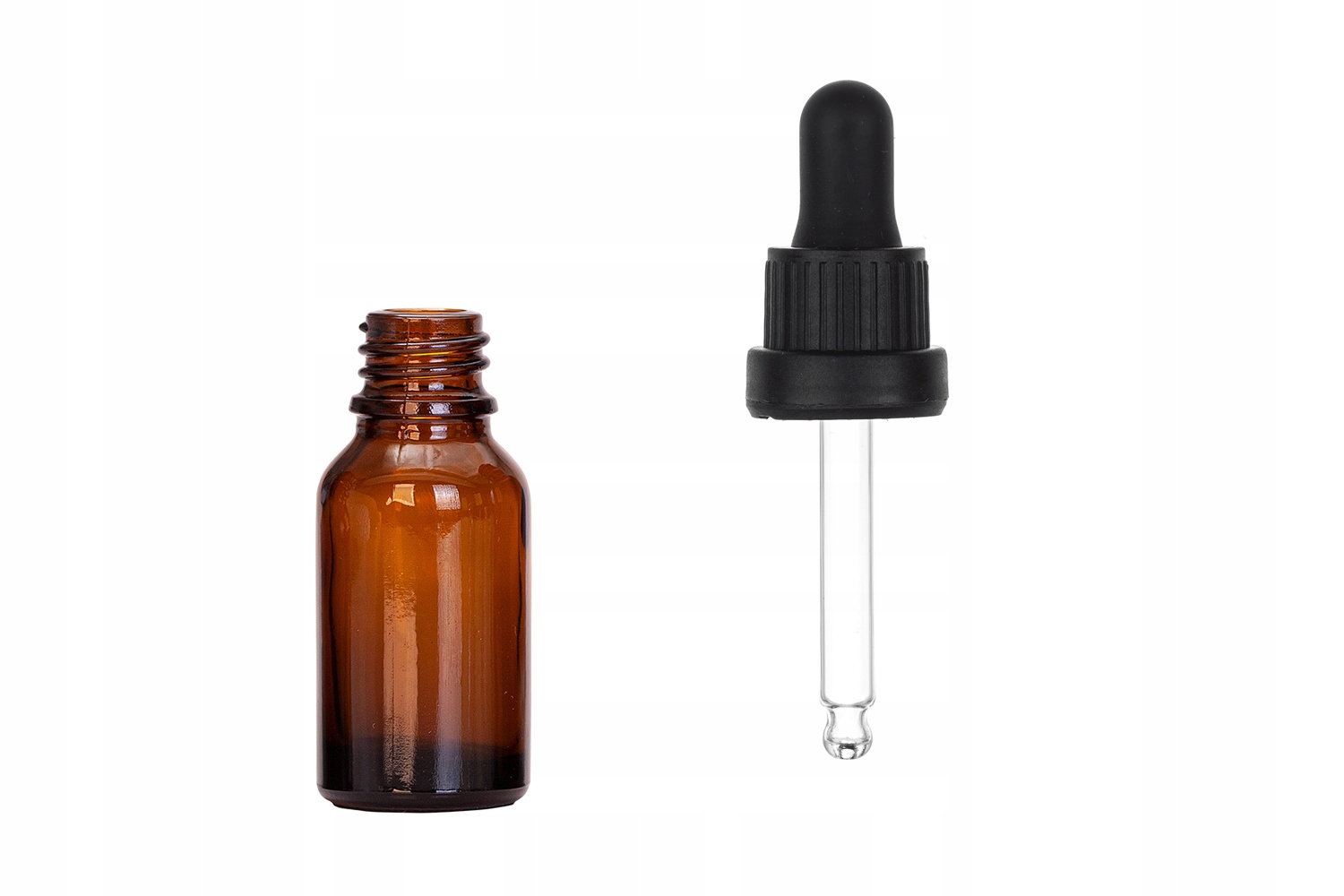 

Butelka szklana brązowa 15 ml z pipetą