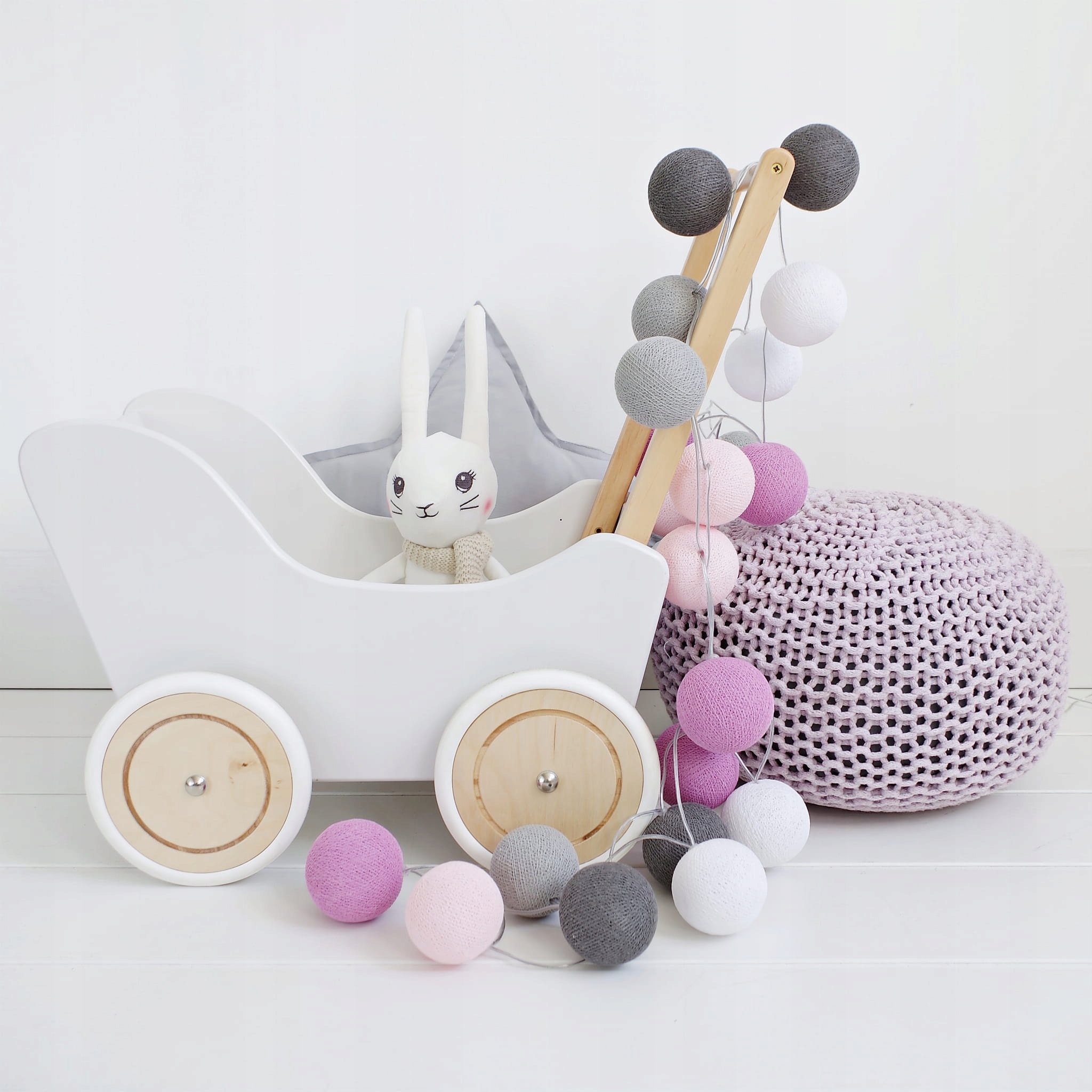 Zestaw lampek Cotton Balls Velvet Touch 35 kul Marka inna