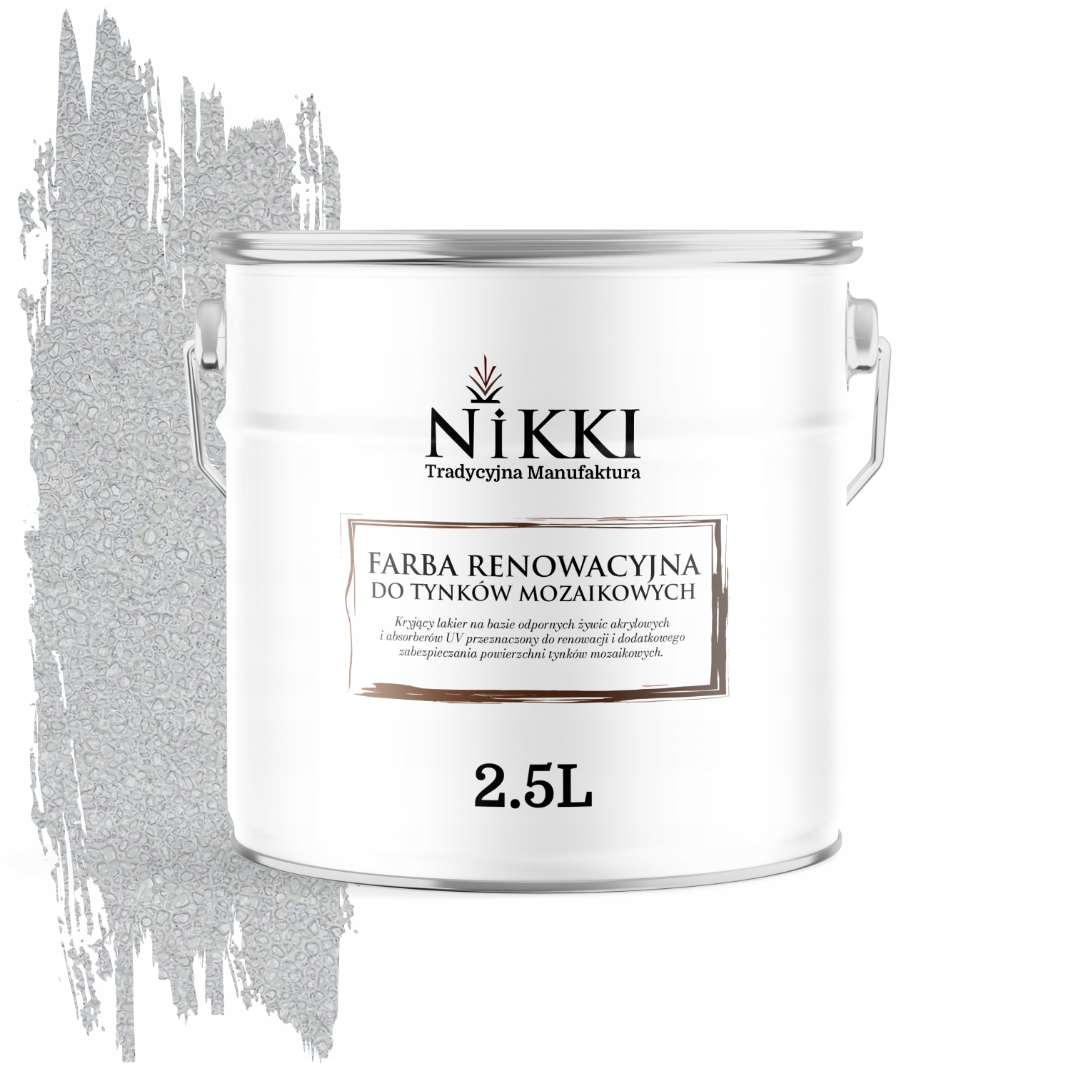 Renovačná farba na mozaikovú omietku 2.5L Obnova Šedá Mliečna RAL7047