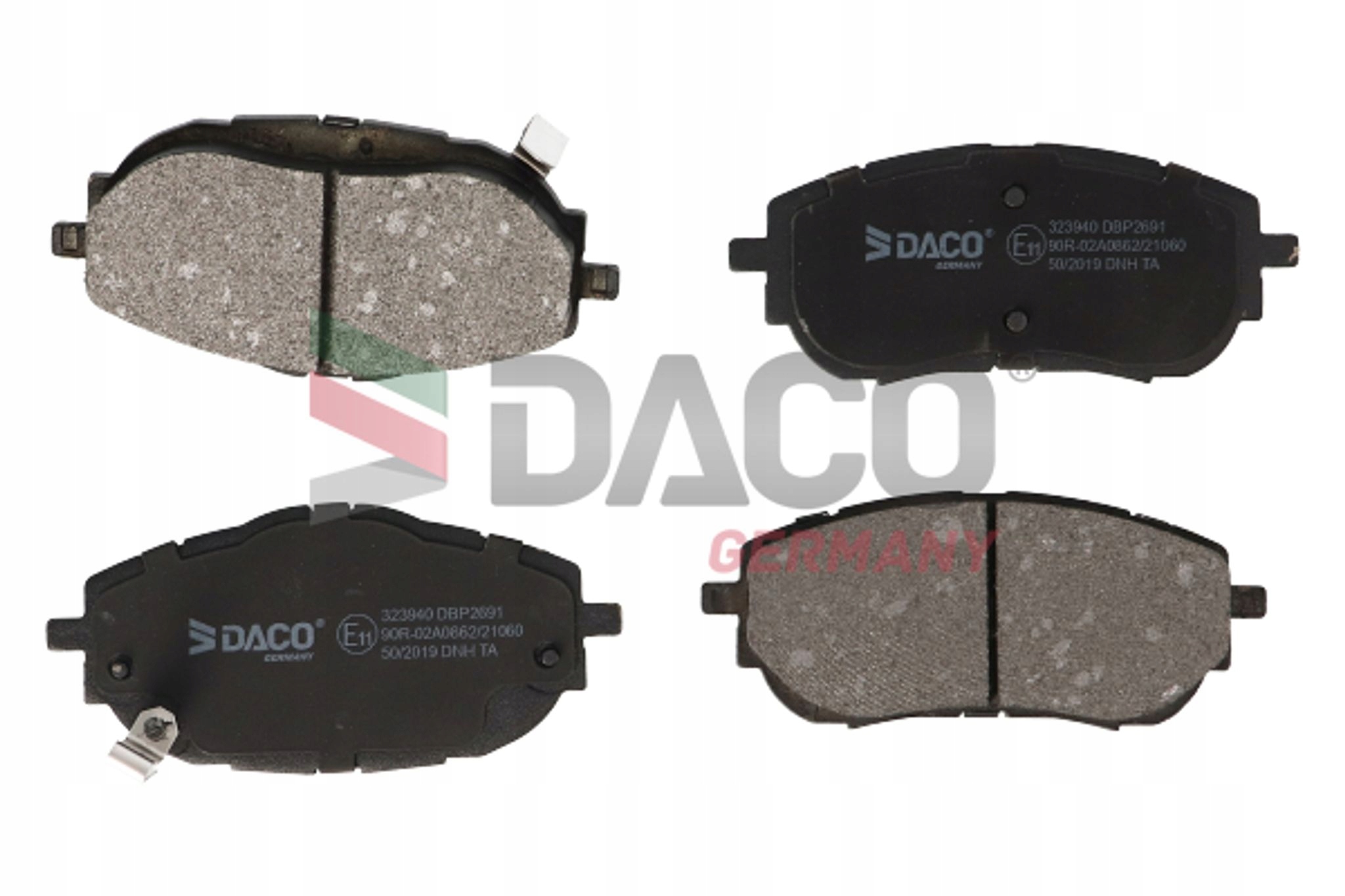 DACO Zestaw klocków hamulcowych PRZÓD