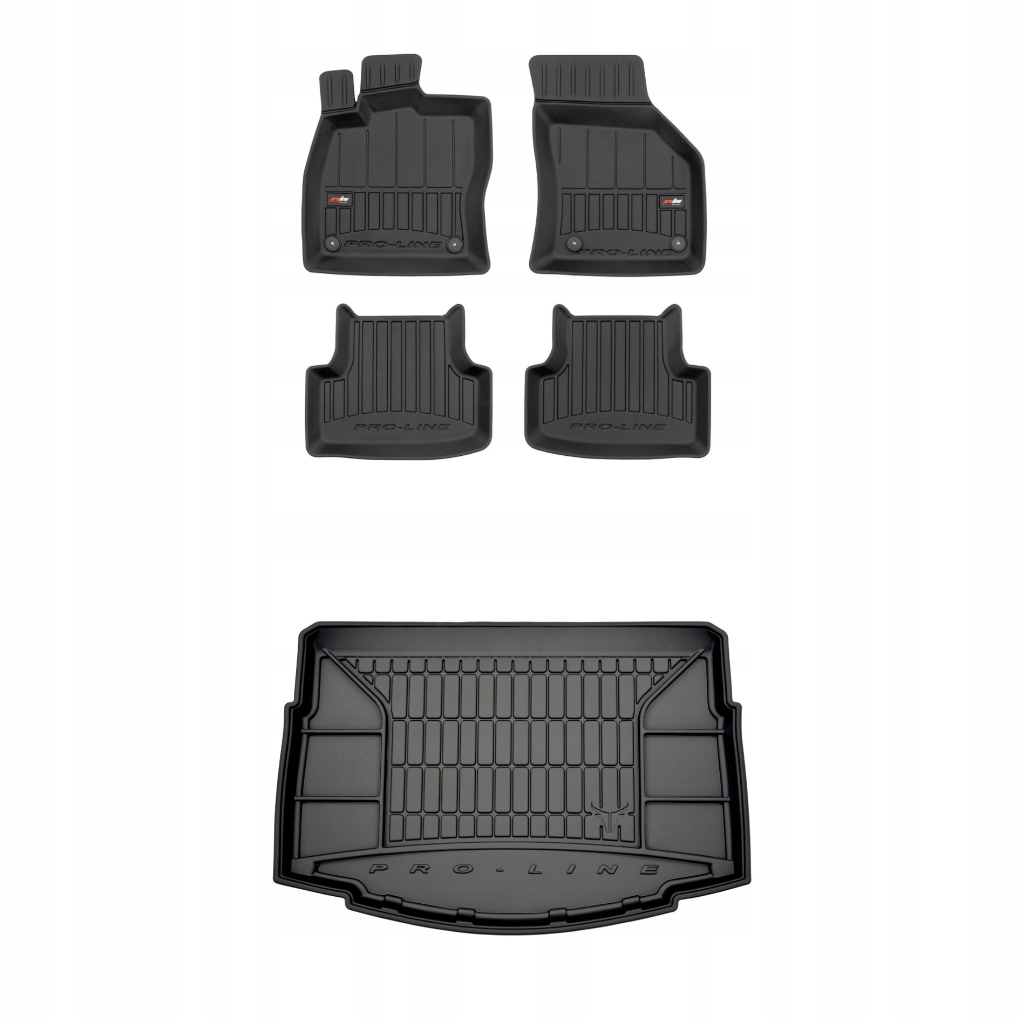 Sada gumových kobercov a rohoží pre Vw Golf VII 12-20