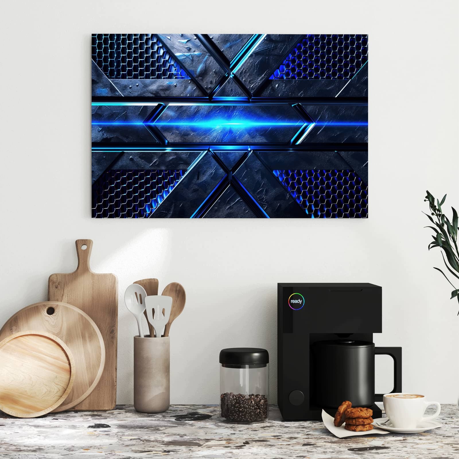 Magnetická tabule Futuristický Design 60 × 40 cm