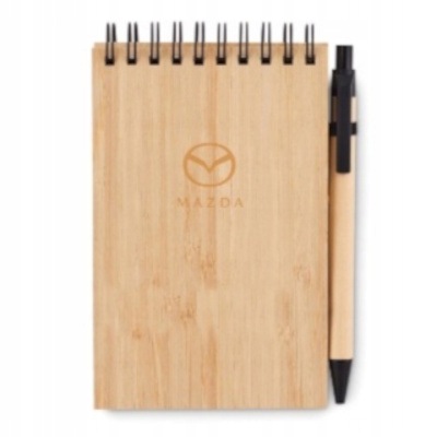 Notatnik Notes Bambusowy A6 Z Długopisem Oryginał Mazda