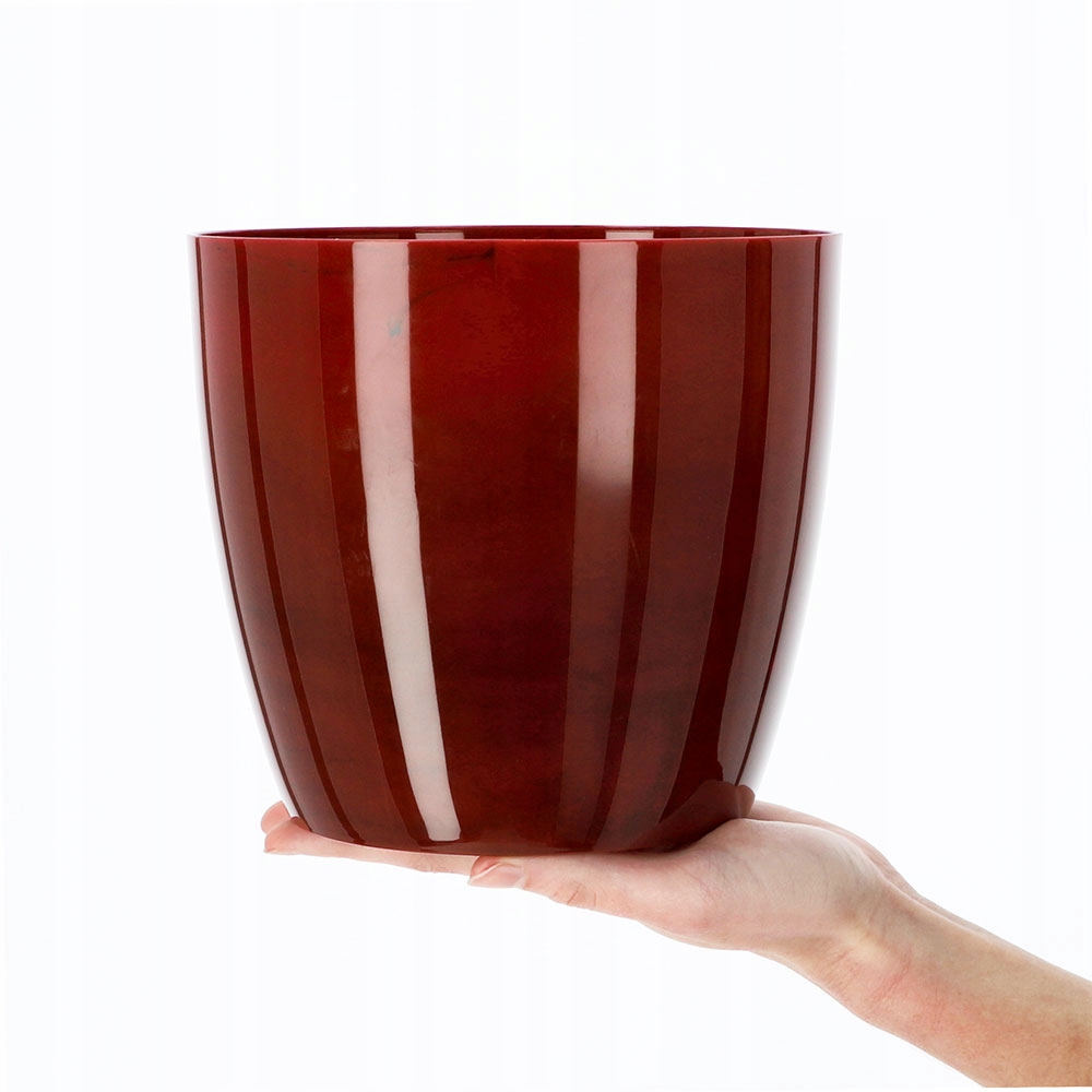 

Doniczka Osłonka Na Kwiaty Rośliny Czerwona 18 cm