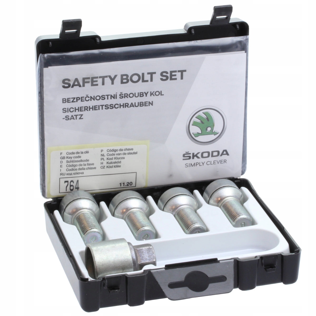 ZESTAW SRUB ANTYKRADZIEZOWE ORYGINAL SKODA VW AUDI Producent code 000071597C