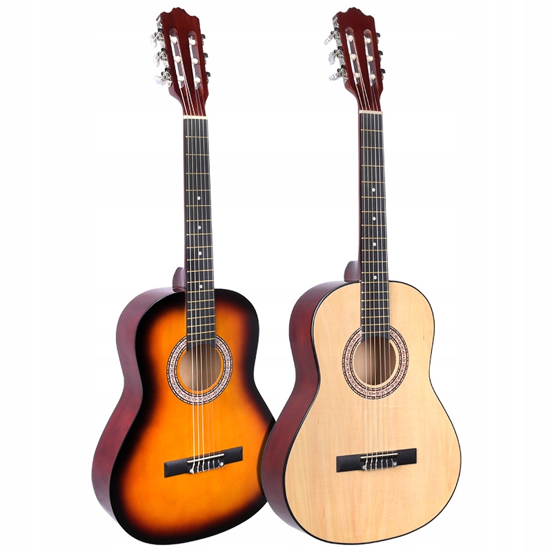 GITARA AKUSTYCZNA KLASYCZNA DLA POCZĄTKUJĄCYCH 2 KOLORY + AKCESORIA GRATISY Rozmiar 3/4