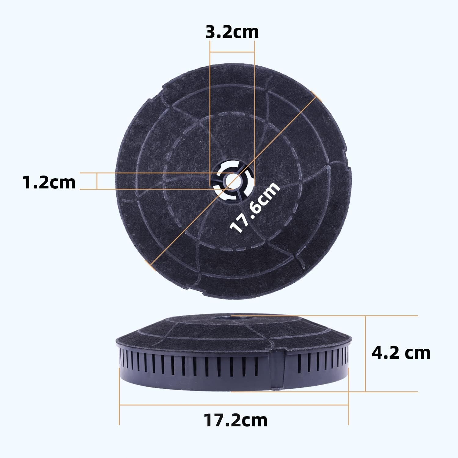 ELICA Filtr węglowy do okapu CFC0140343 Kolor dominujący czarny