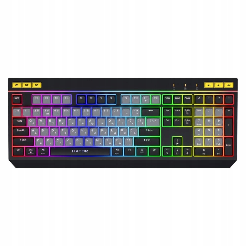 Káblová klávesnica Hator Icefall HTK401US s podsvieteným herným programom