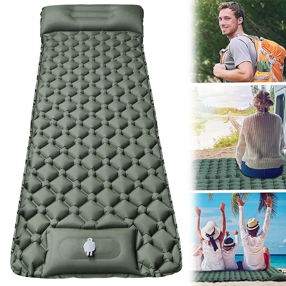 Nafukovací Podložka Na Spaní Vlnitý Tvar Rychlé Nafukování Lehká Přenosná